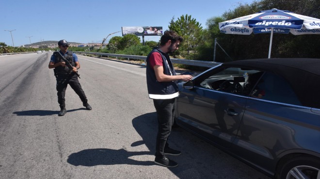 İzmir de denetimlerde en çok aşırı hızdan ceza kesildi