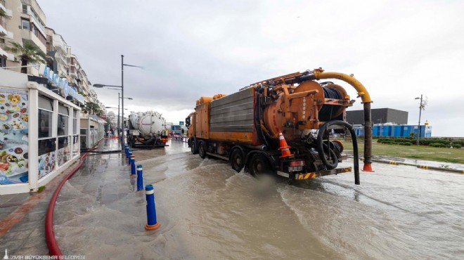 İzmir de deniz taşması sonrası açıklama: Nedeni altyapı yetersizliği değil!