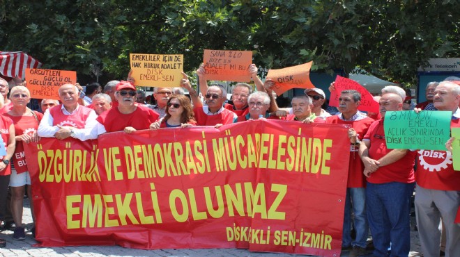 İzmir'de emeklilerden zam protestosu!