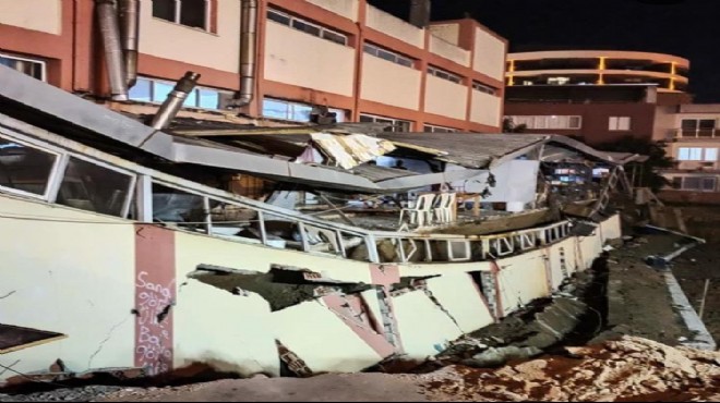 İzmir'de faciadan dönüş: İstinat duvarı çöktü!