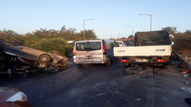 İzmir'de feci kaza: 1 ölü, 4 yaralı