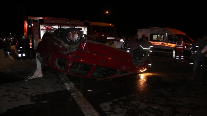 İzmir de feci kaza: Sürücü viyadükten düştü!