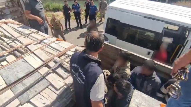 İzmir de kaçak göçmen operasyonu!