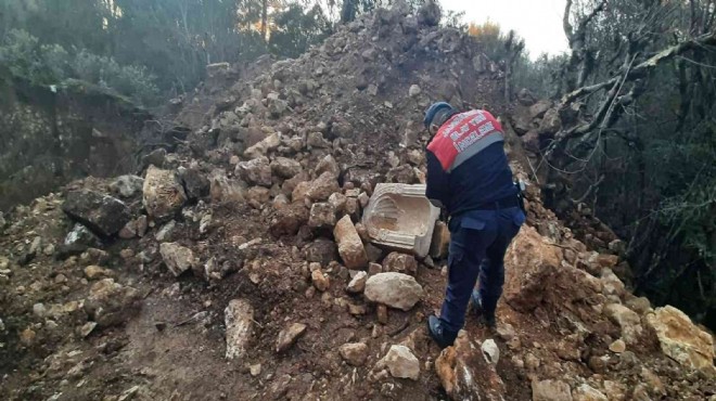 İzmir'de kaçak kazı operasyonu!