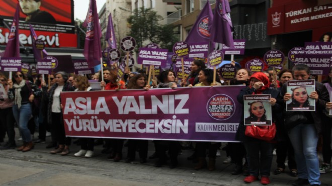 İzmir de kadınlar tek yürek: Asla yalnız yürümeyeceksin!