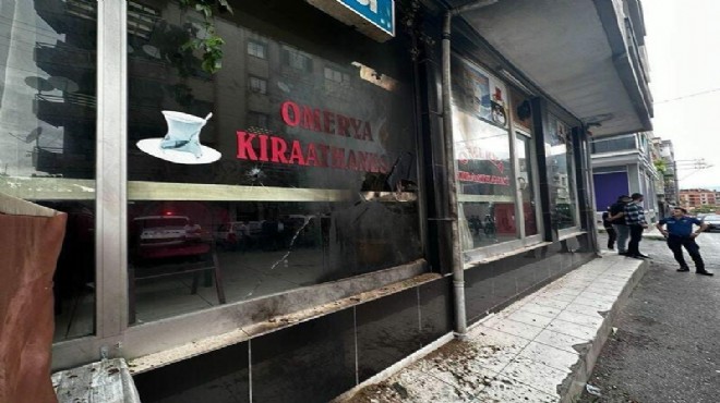 İzmir de kahvehaneye molotoflu saldırı!