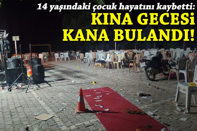 İzmir'de kına gecesi kana bulandı: 14 yaşındaki çocuk öldü!