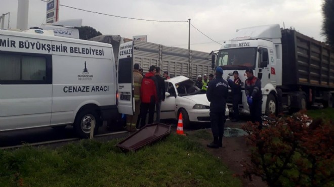 İzmir'de korkunç kaza, korkunç son!