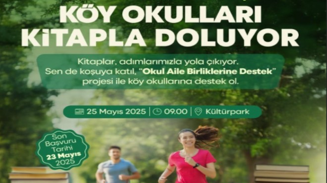 İzmir de köy okulları kitapla dolacak