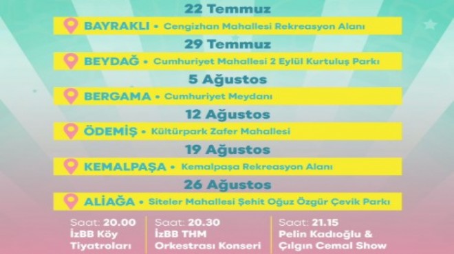 İzmir de mahallede eğlence var: İşte program!