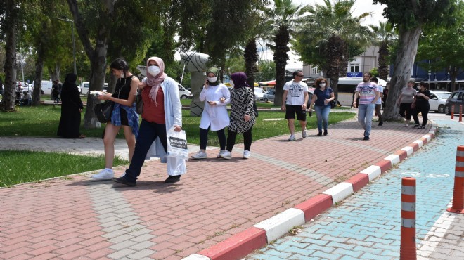 İzmir'de maskeli ilk sınav!