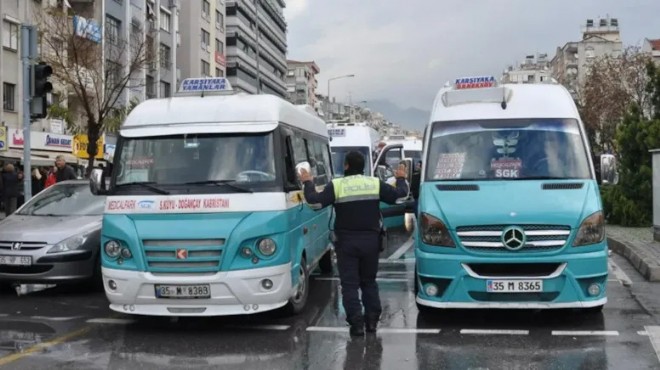 İzmir de minibüsçüler kontak kapattı!