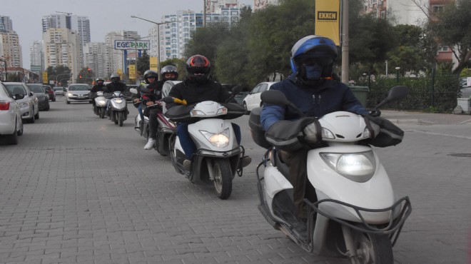 İzmir'de motorlu kurye isyanı!