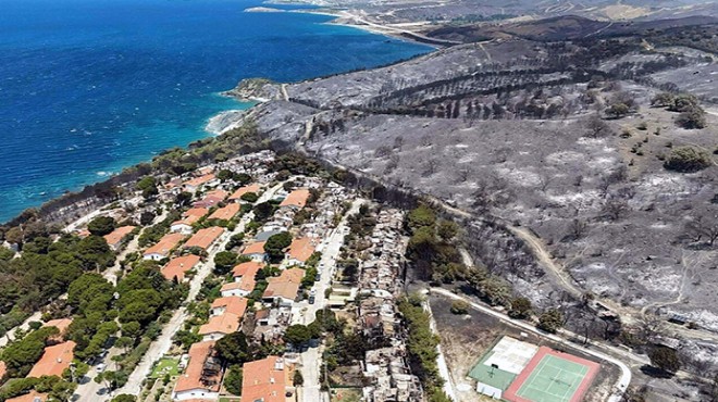 İzmir de orman yangınlarında  yanan alan  rekoru kırıldı