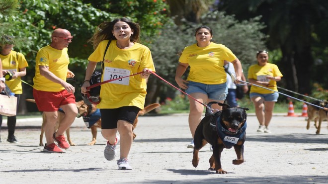 İzmir de patili dostlarla koşu