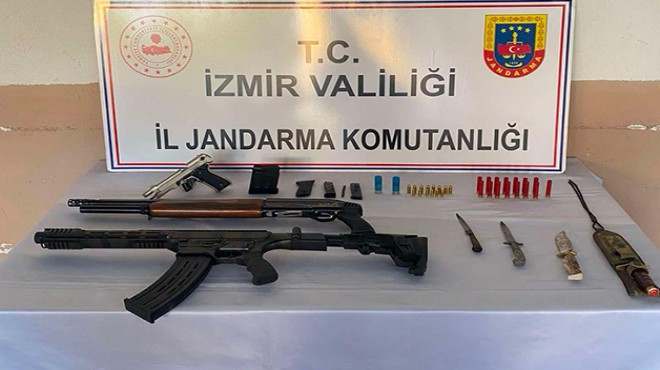 İzmir de ruhsatsız silah baskını