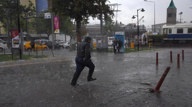 İzmir'de sağanak ve fırtına uyarısı!