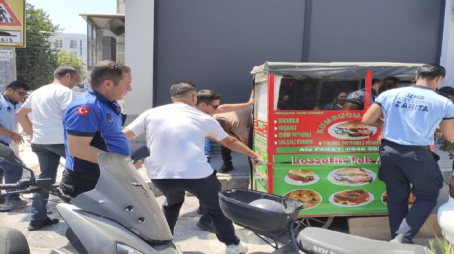 İzmir de seyyar satıcılara ortak operasyon!
