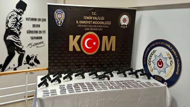 İzmir de silah kaçakçılığı operasyonu!