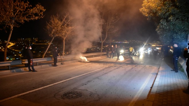 İzmir de  sokakta ateş  alarmı!