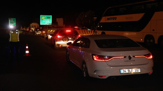 İzmir'de 'tatil dönüş yolu'nda sıkı denetim