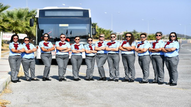 İzmir'de toplu taşımacılıkta kadın şoför farkı!