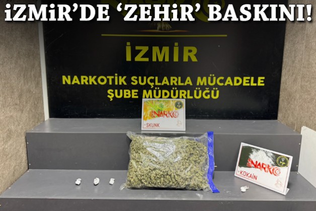 İzmir'de uyuşturucu operasyonu: 2 gözaltı