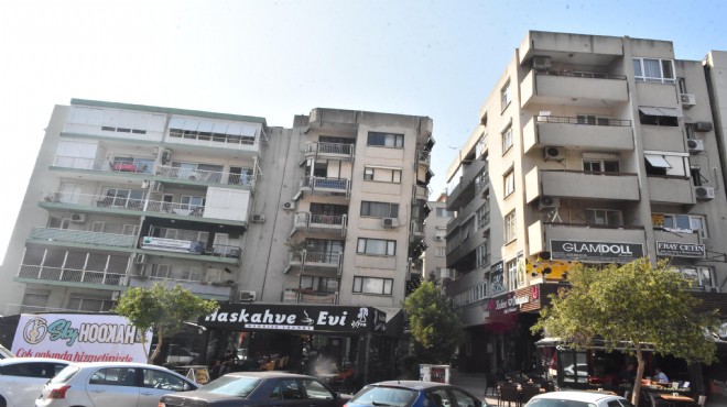 İzmir'de yatık duran binalar için tahliye tebligatı