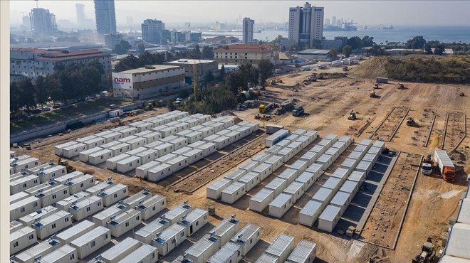 İzmir'deki konteyner kent bu kez deprem bölgesinden gelenler için hazırlanıyor