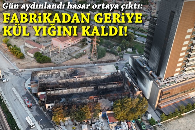 İzmir'deki korkutan yangında hasar gün aydınlanınca ortaya çıktı!