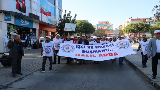 O ilçede işçi isyanı, belediyeden jet açıklama!