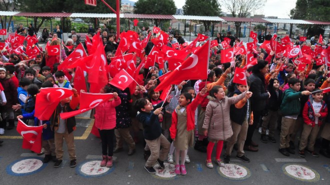 İzmir'deki okuldan Afrin'e telefon bağlantısı!