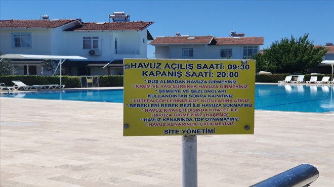 İzmir deki sitede  haşema  krizi!