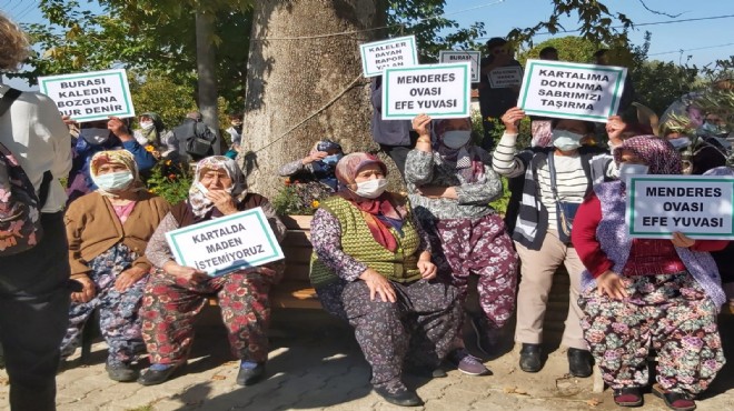 İzmir'deki tartışmalı mermer ocağı projesine halk seti!