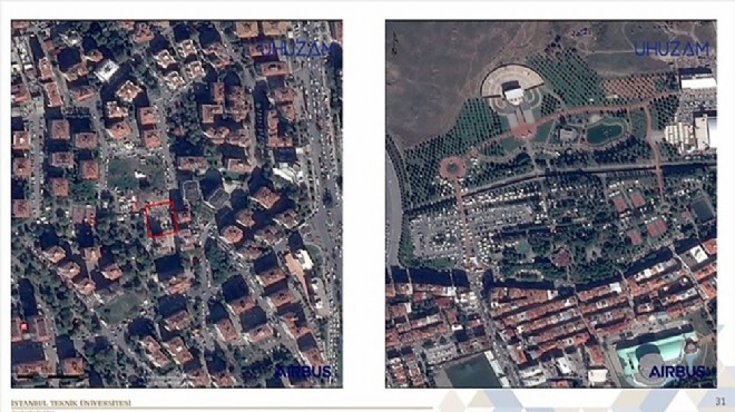 İzmir'deki yıkım uzaydan görüntülendi!