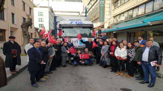 İzmir'den Elazığ'a 'İYİ'lik TIR'ı!