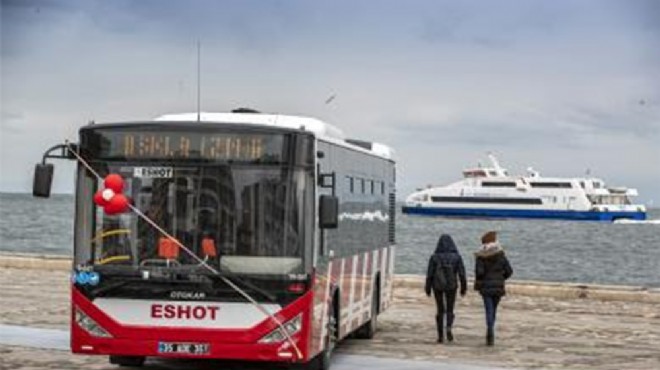 İzmir'e yerli üretim 15 yeni otobüs