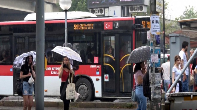 İzmir i sağanak vurdu!