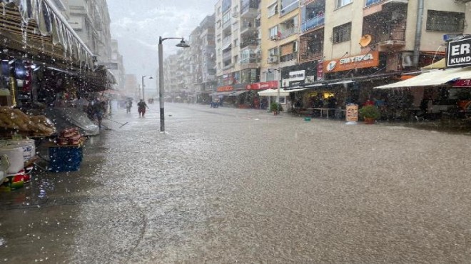 İzmir i sağanak vurdu!