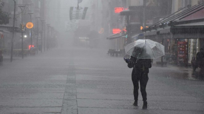 İzmir için kuvvetli sağanak uyarısı