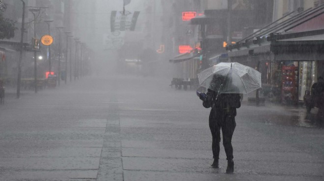 İzmir için sağanak yağmur uyarısı!