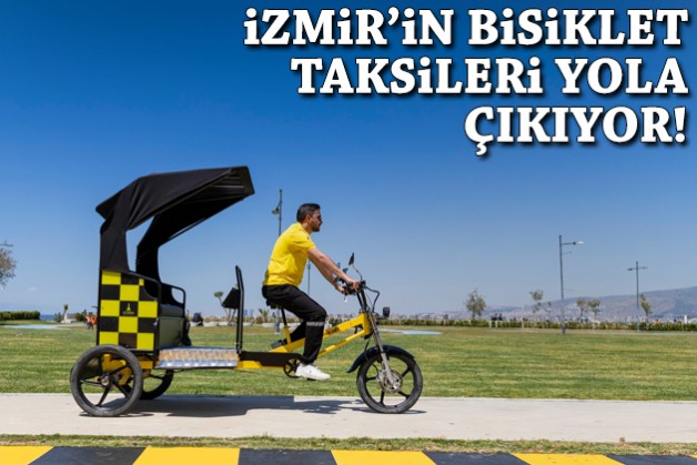 İzmir'in bisiklet taksileri yola çıkıyor