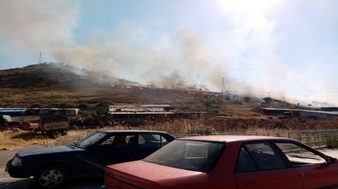 İzmir'in iki ilçesinde yangın paniği!