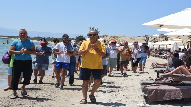 İzmir'in turizm cennetinde plaj işgali isyanı!