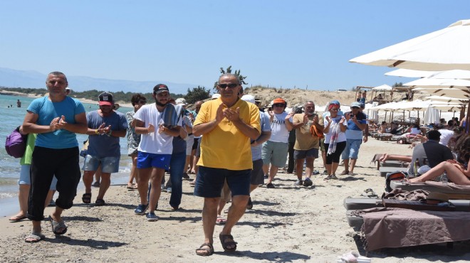 İzmir in turizm cennetinde plaj işgali isyanı!