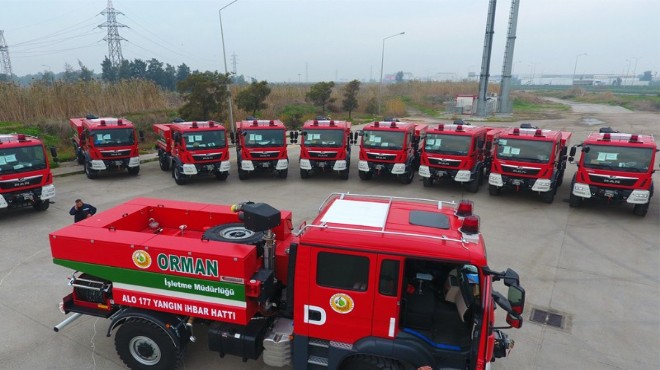 İzmir'in yangınlarla mücadele filosu güçlendi