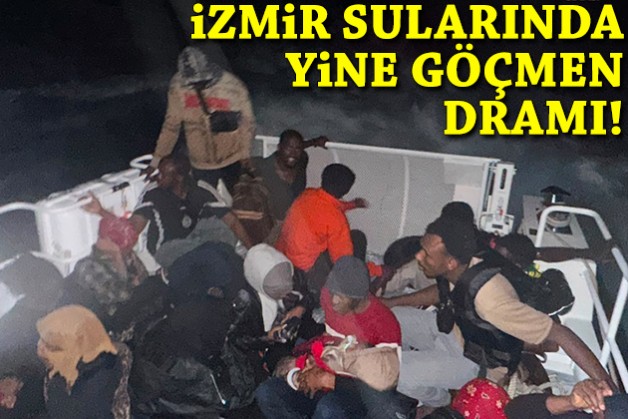 İzmir sularında yine göçmen dramı!