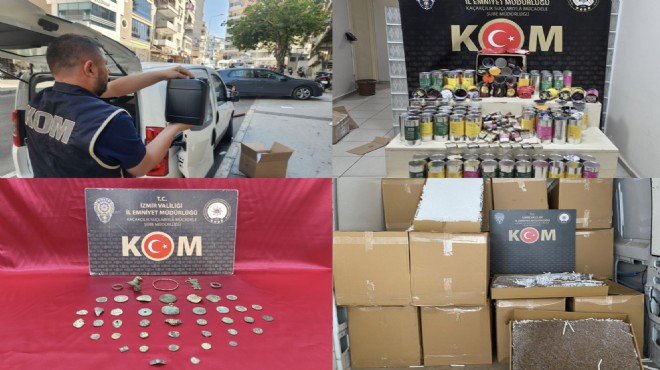 İzmir’de 16 ayrı operasyon: 5 milyon liralık ürün ele geçirildi!