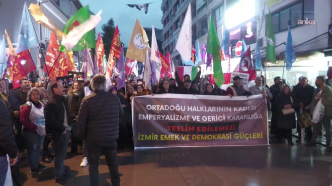 İzmir'de Suriye protestosu: 6 gözaltı!
