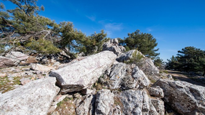 İzmir'de antik taş ocağı bulundu